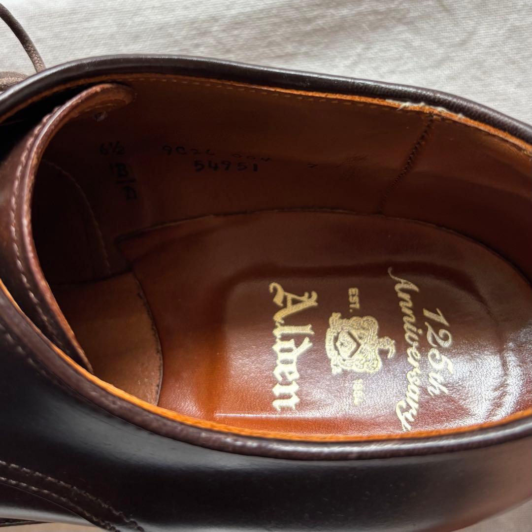 ま*ー様 希少 ALDEN オールデン 125周年記念 Vチップ　ダークブラウン