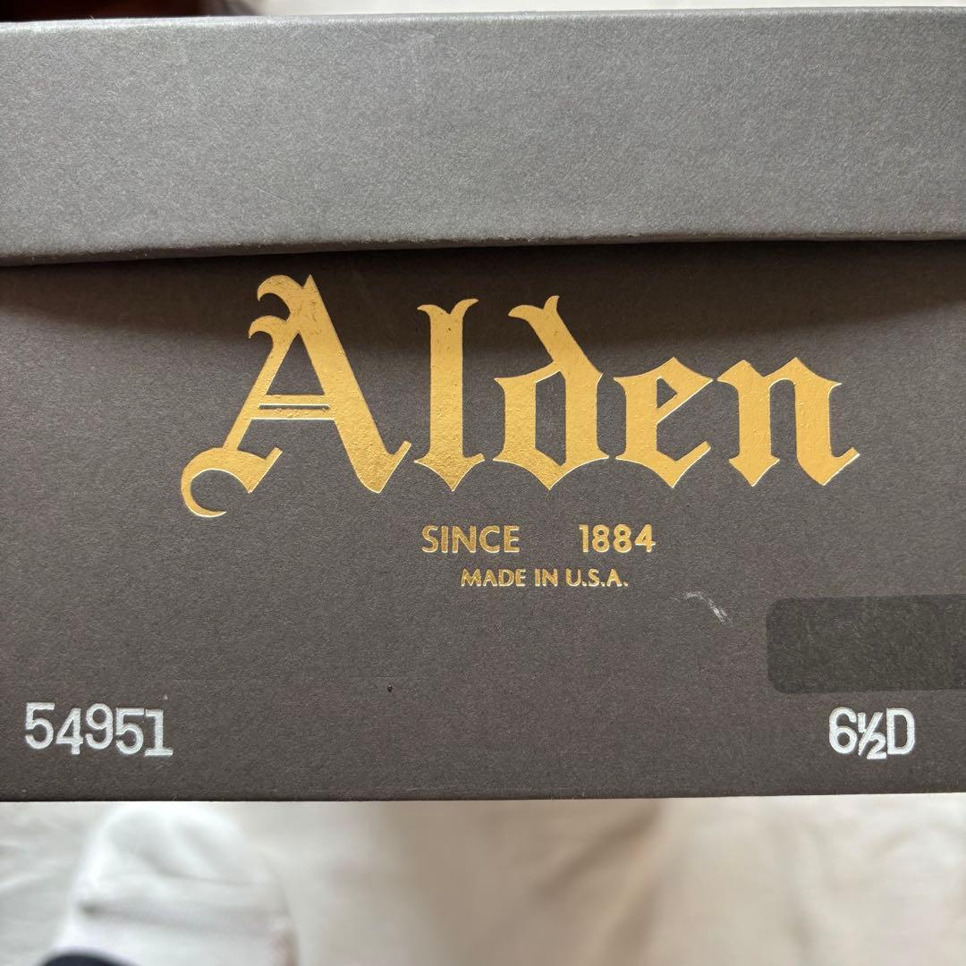 ま*ー様 希少 ALDEN オールデン 125周年記念 Vチップ　ダークブラウン