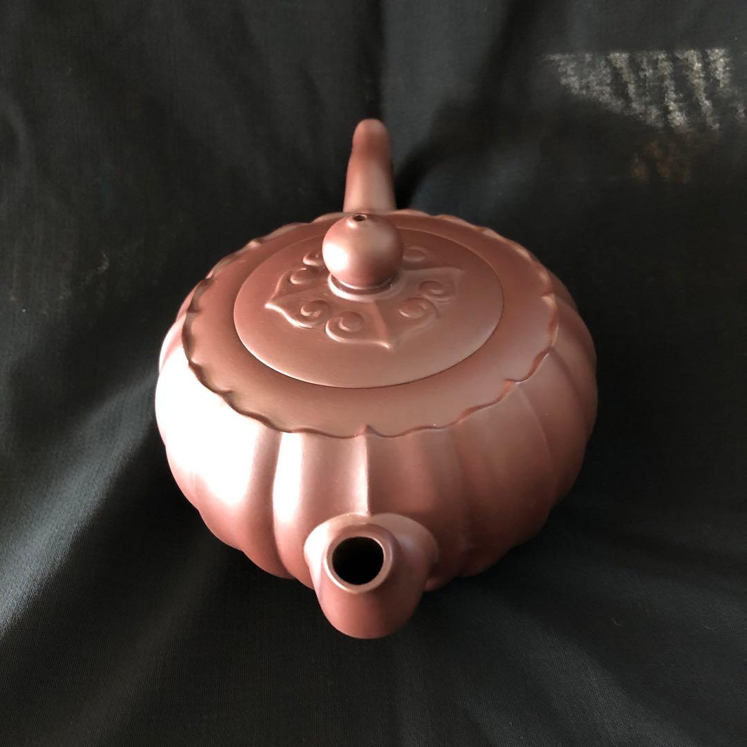 未使用　巨匠の紫砂急須　収納木箱付き　作家さんの名作　手作り　ハンドメイド