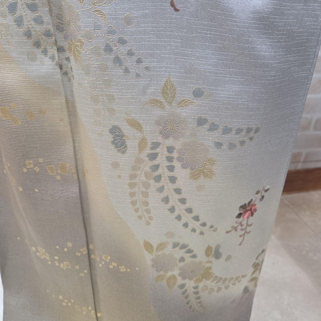 辻ケ花スワトウ付け下げ訪問着4点フルセット、着物、袋帯、帯締め、帯揚げ