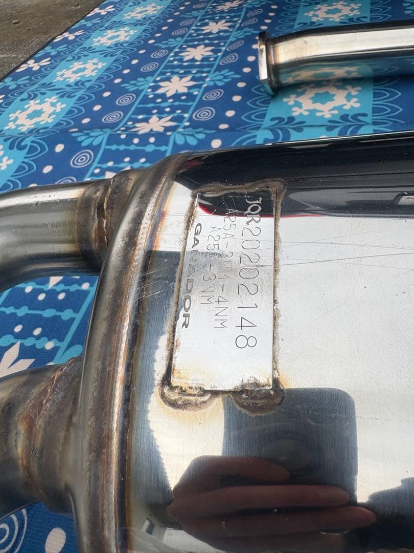 80ハリアーハイブリッド グランブレイズ用GANADORマフラー