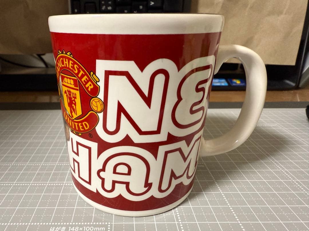 staffordshire マグカップ　ベッカム　マンチェスターユナイテッド