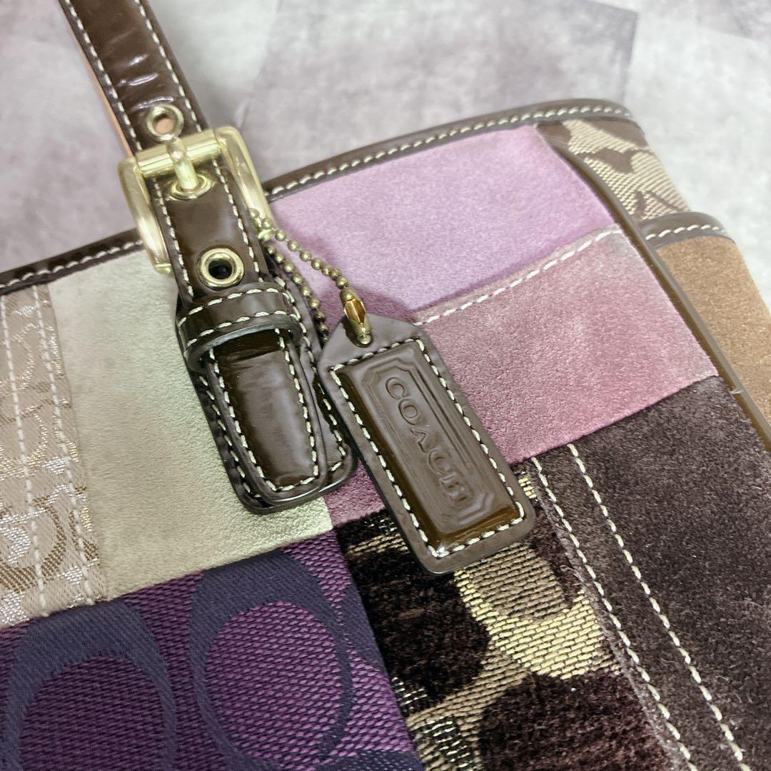 バッグ OLD COACH PATCHWORK BAG SHIGNATURE