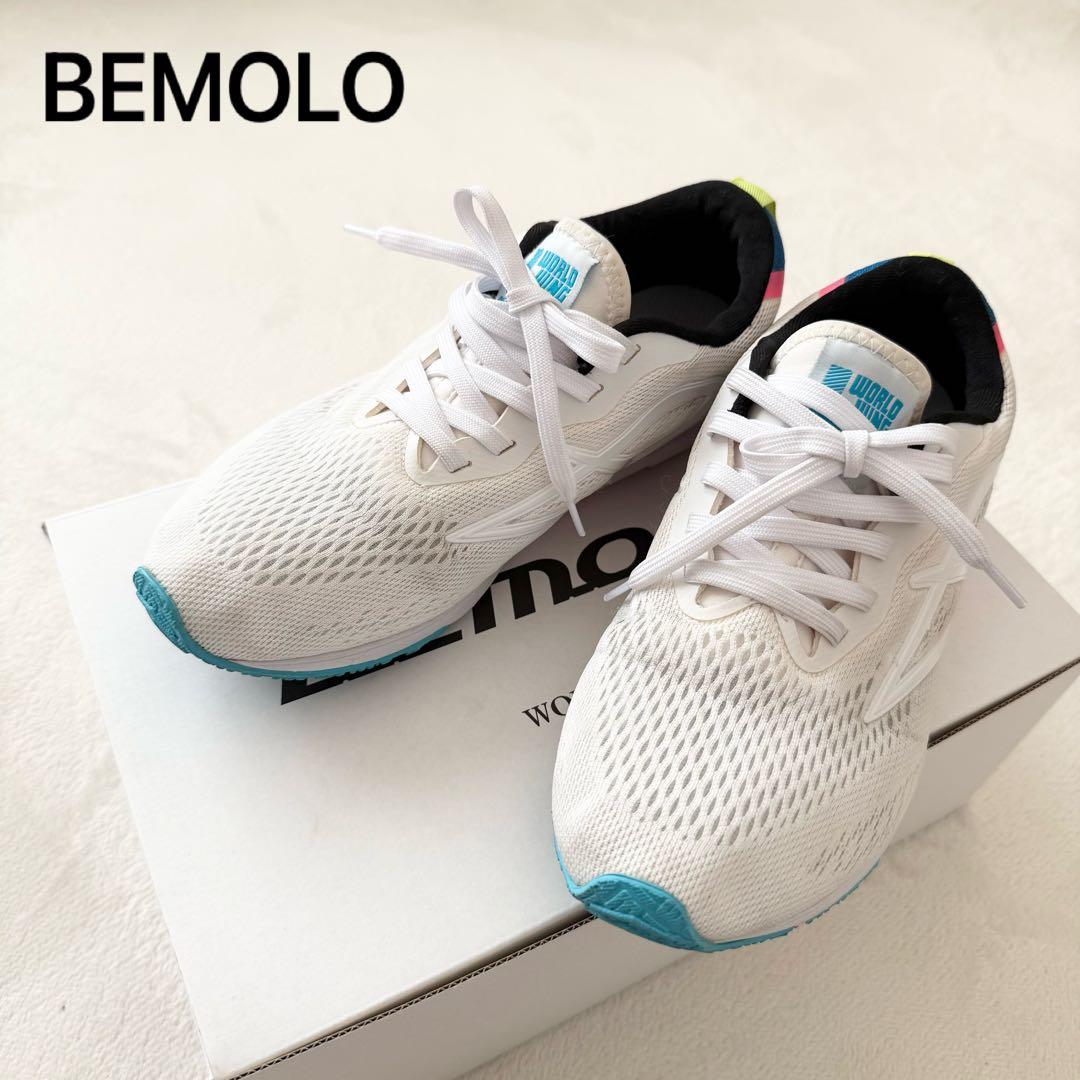 【大人気】BEMOLO ビモロシューズ　23.0cm ホワイト　白　スニーカー