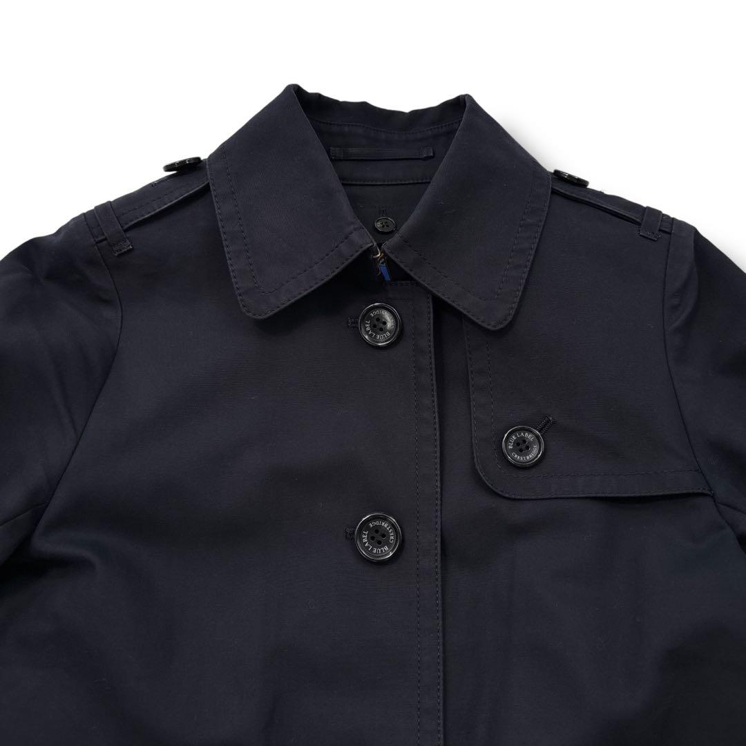美品】ブルーレーベルクレストブリッジ　トレンチコート　ライナー　チェック　ベルト