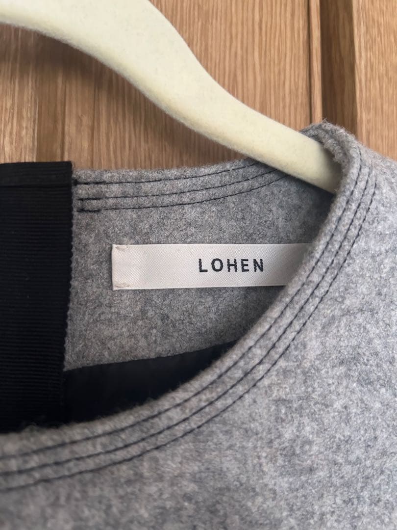 美品LOHEN ローヘン　フランネルバイカラーステッチオールインワン38
