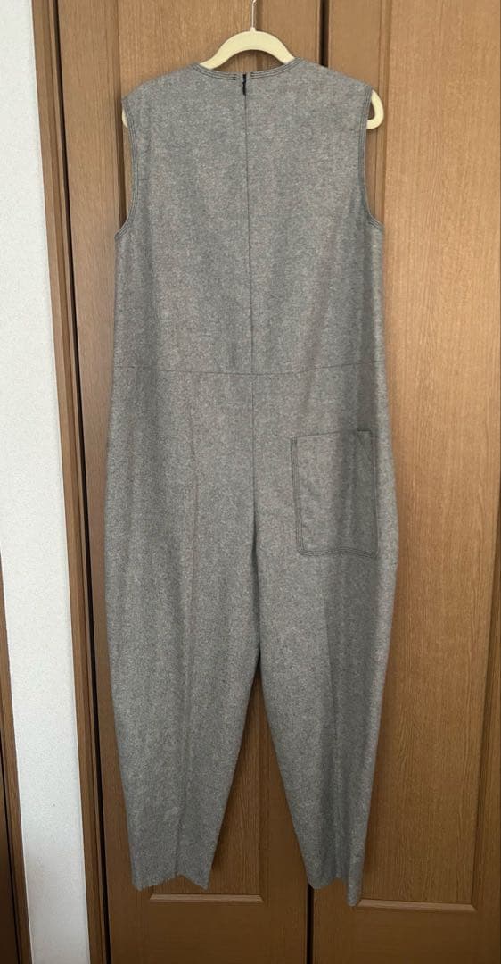 美品LOHEN ローヘン　フランネルバイカラーステッチオールインワン38