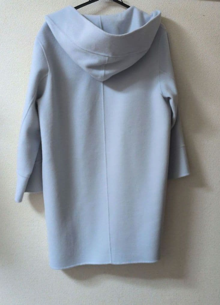 美品♪IENAイエナウールリバーダブルフェイスフードコート