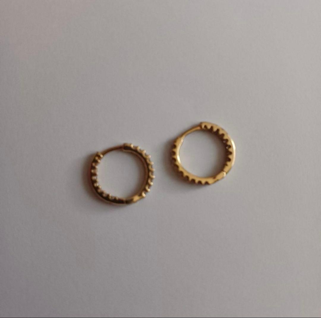 GSTV K18YG ブラウンダイヤモンド ピアス BRD 約0.24ct