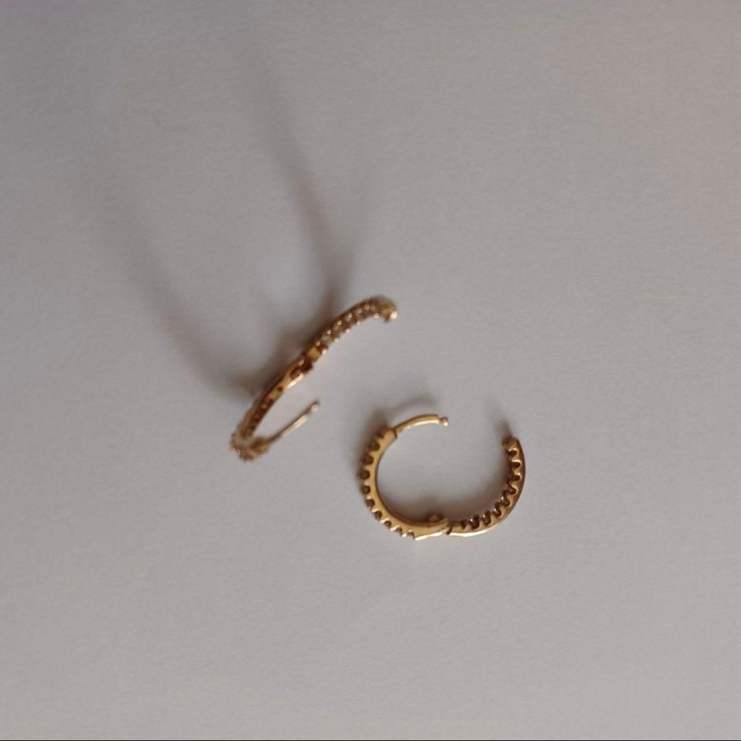 GSTV K18YG ブラウンダイヤモンド ピアス BRD 約0.24ct