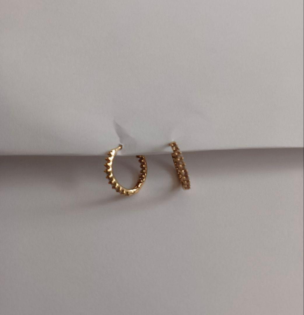 GSTV K18YG ブラウンダイヤモンド ピアス BRD 約0.24ct