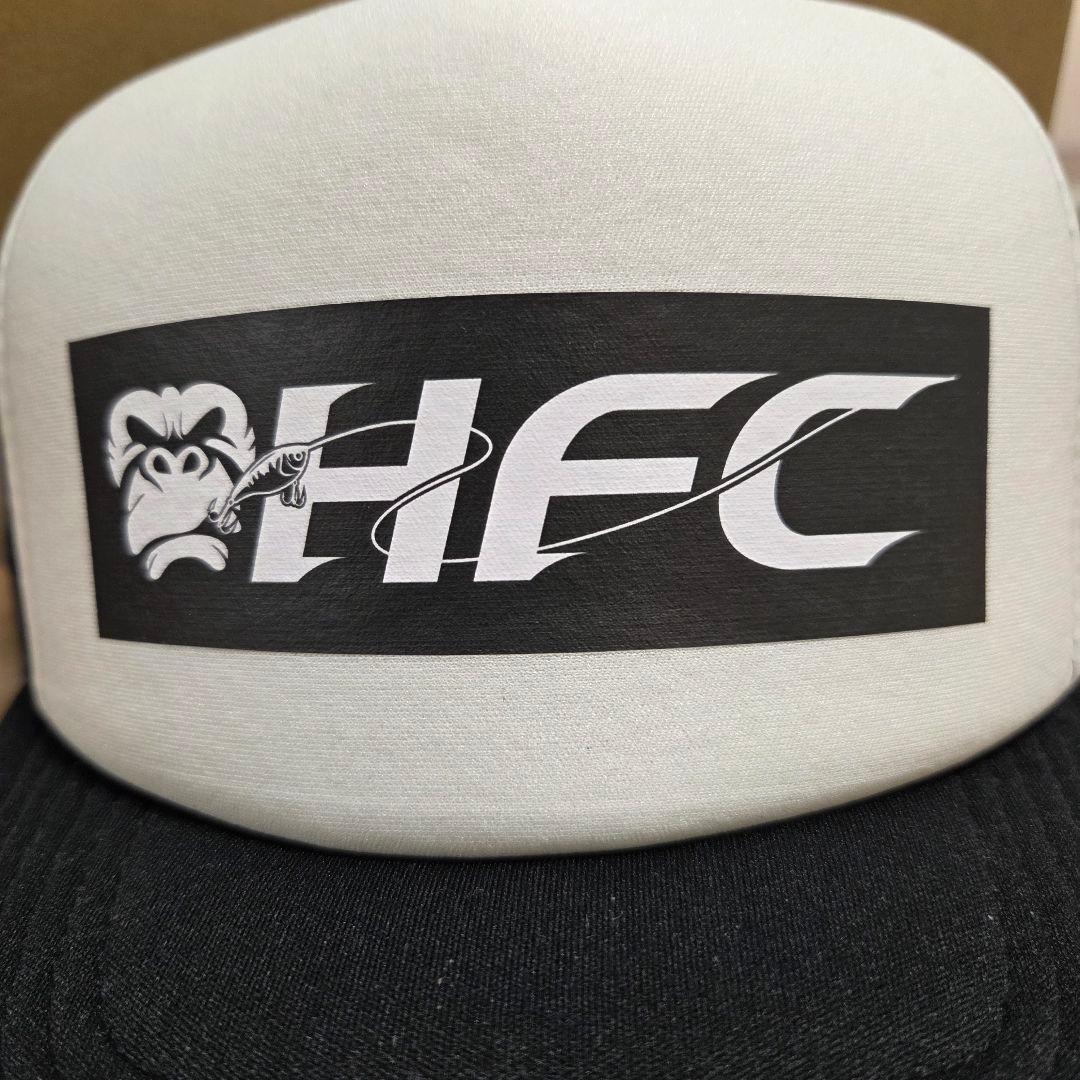 原西フィッシング倶楽部　HFC メッシュキャップ ホワイト/ブラック　完売品