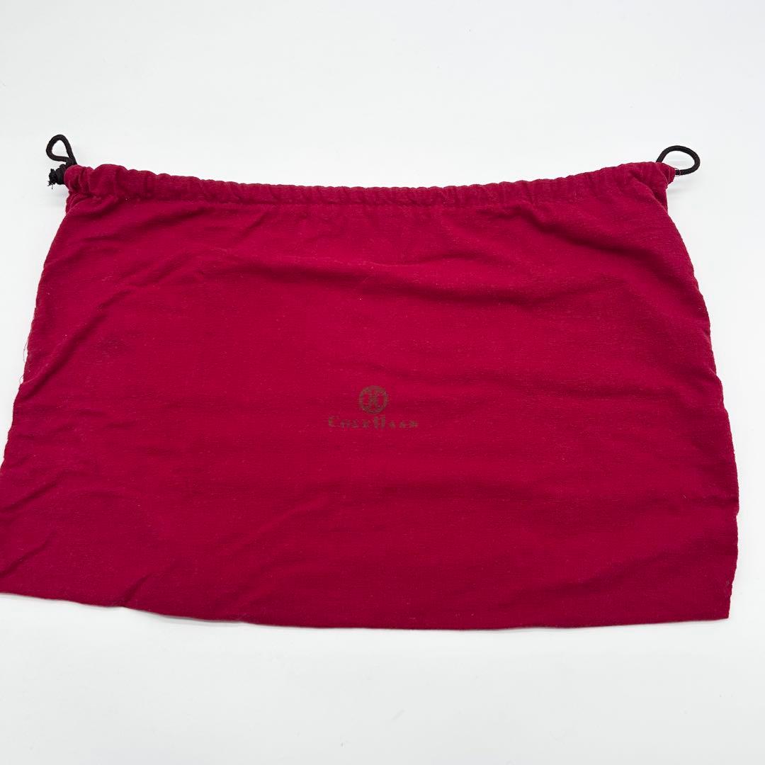 美品 コールハーン 黒 オールレザー 本革 トートバッグ 肩掛け 自立 タッセル