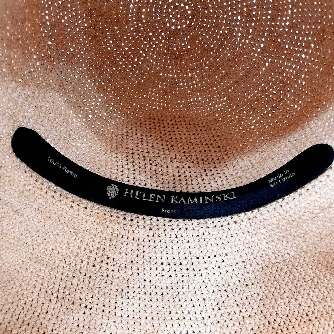 美品✨️HELEN KAMINSKI 麦わら帽子 raffia100%