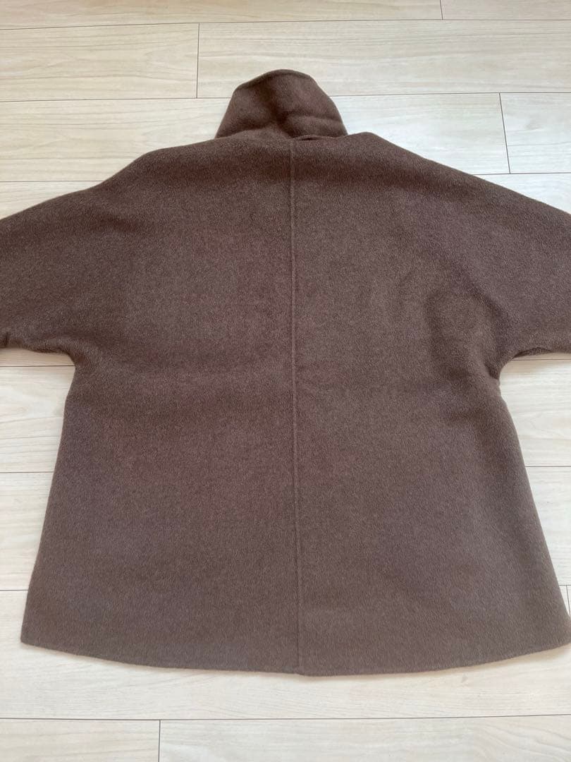 NOBLE ノーブル　リバー　ジップ　コート　ブルゾン　36 ブラウン