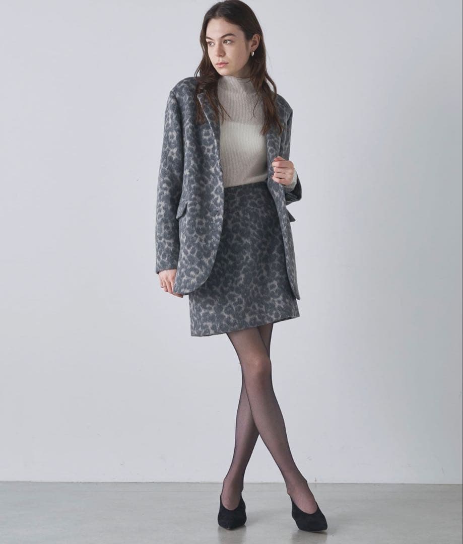 Drawing Numbers レオパードワイドジャケット