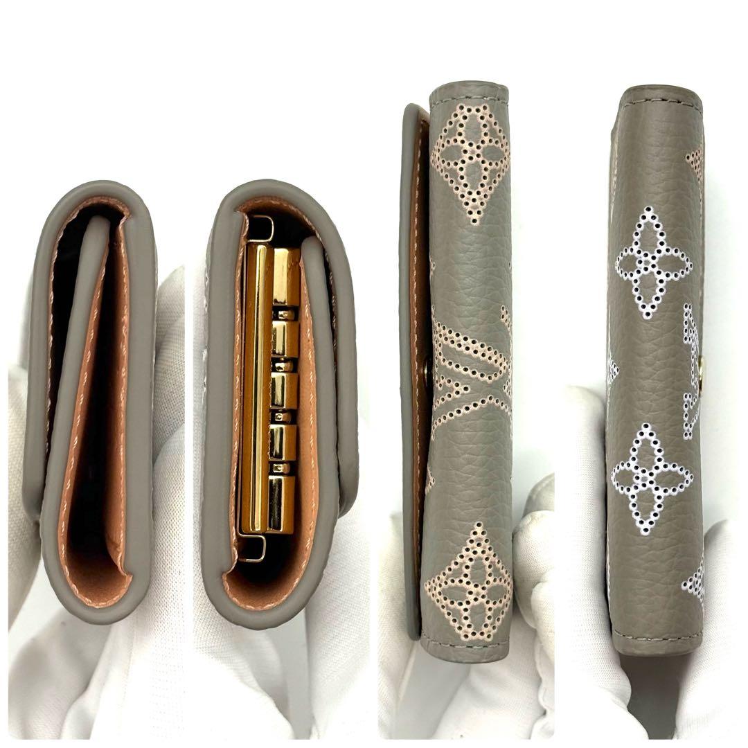 ルイヴィトン マヒナ モノグラム ミュルティクレ ベージュ キーケース N19