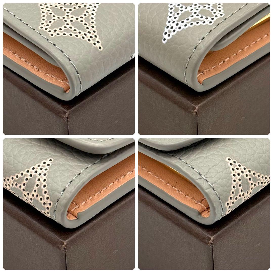 ルイヴィトン マヒナ モノグラム ミュルティクレ ベージュ キーケース N19