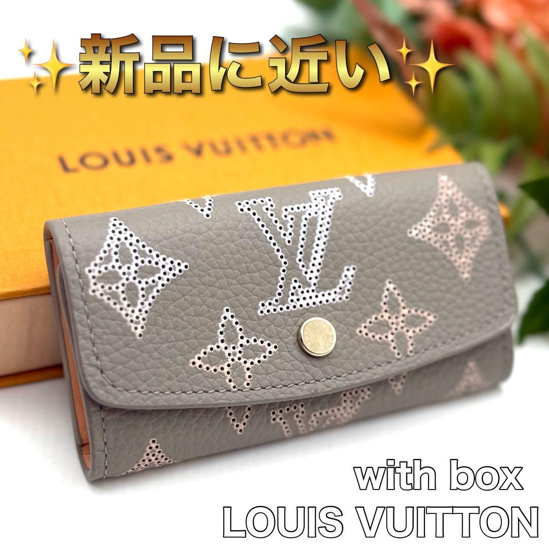 ルイヴィトン マヒナ モノグラム ミュルティクレ ベージュ キーケース N19