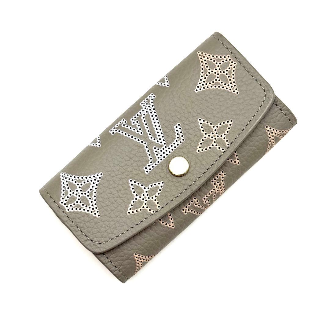 ルイヴィトン マヒナ モノグラム ミュルティクレ ベージュ キーケース N19