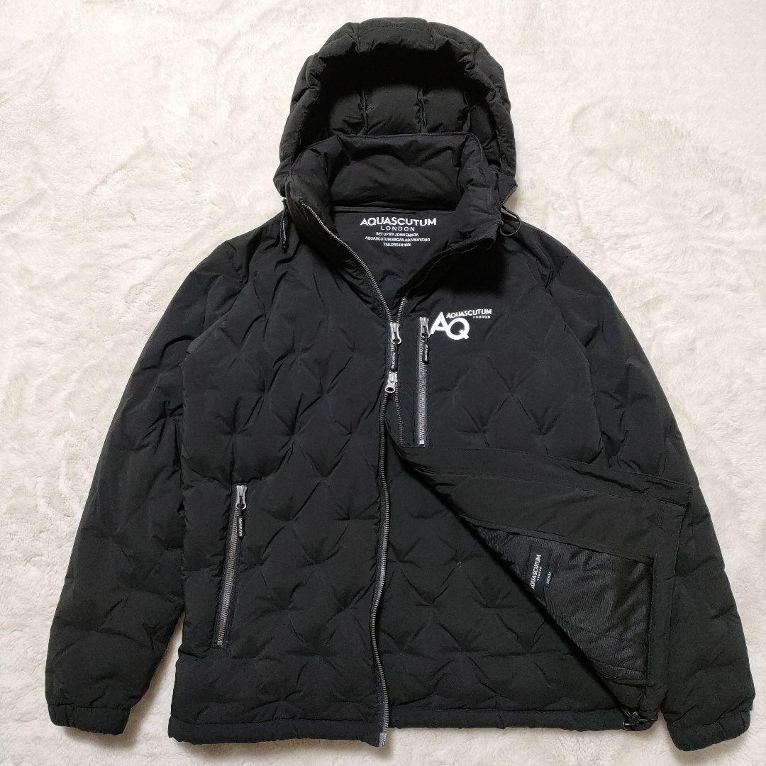【美品】Aquascutum GOLF MEN ダウン ブルゾン ゴルフ