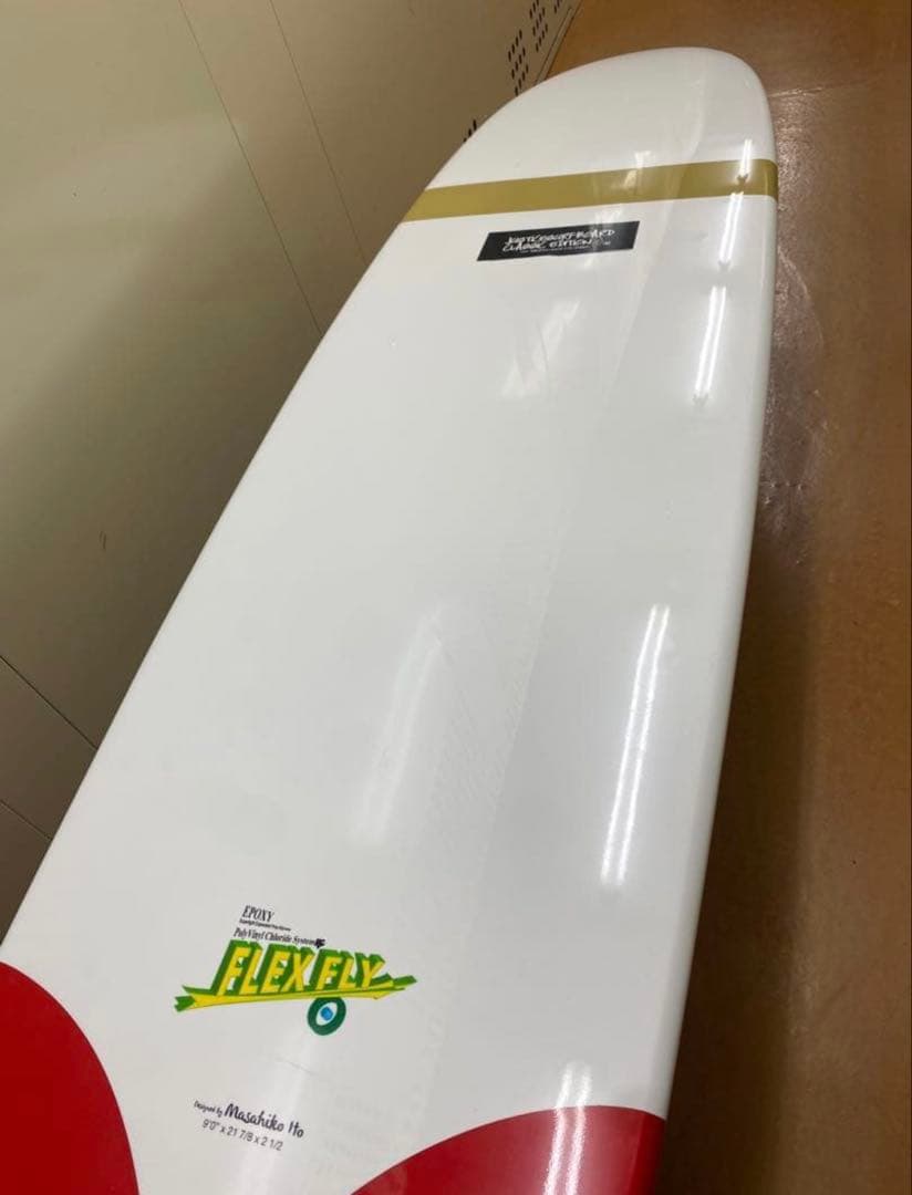 ジャスティスサーフボード フレックスフライ ロングボード 9'0 美品 手渡し可