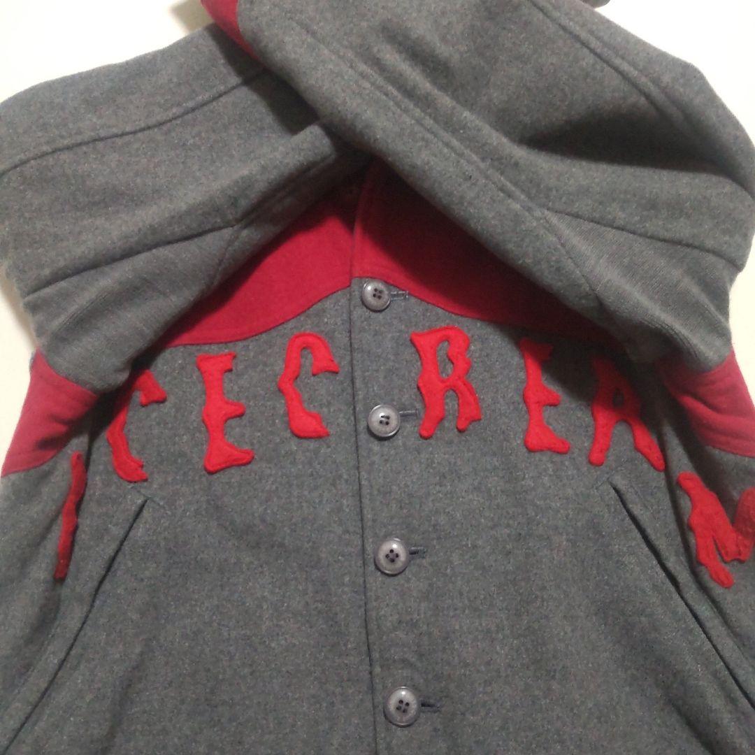 アイスクリーム 襟付きスタジャン ブランド ロゴ モンロー ワッペン ジャケット