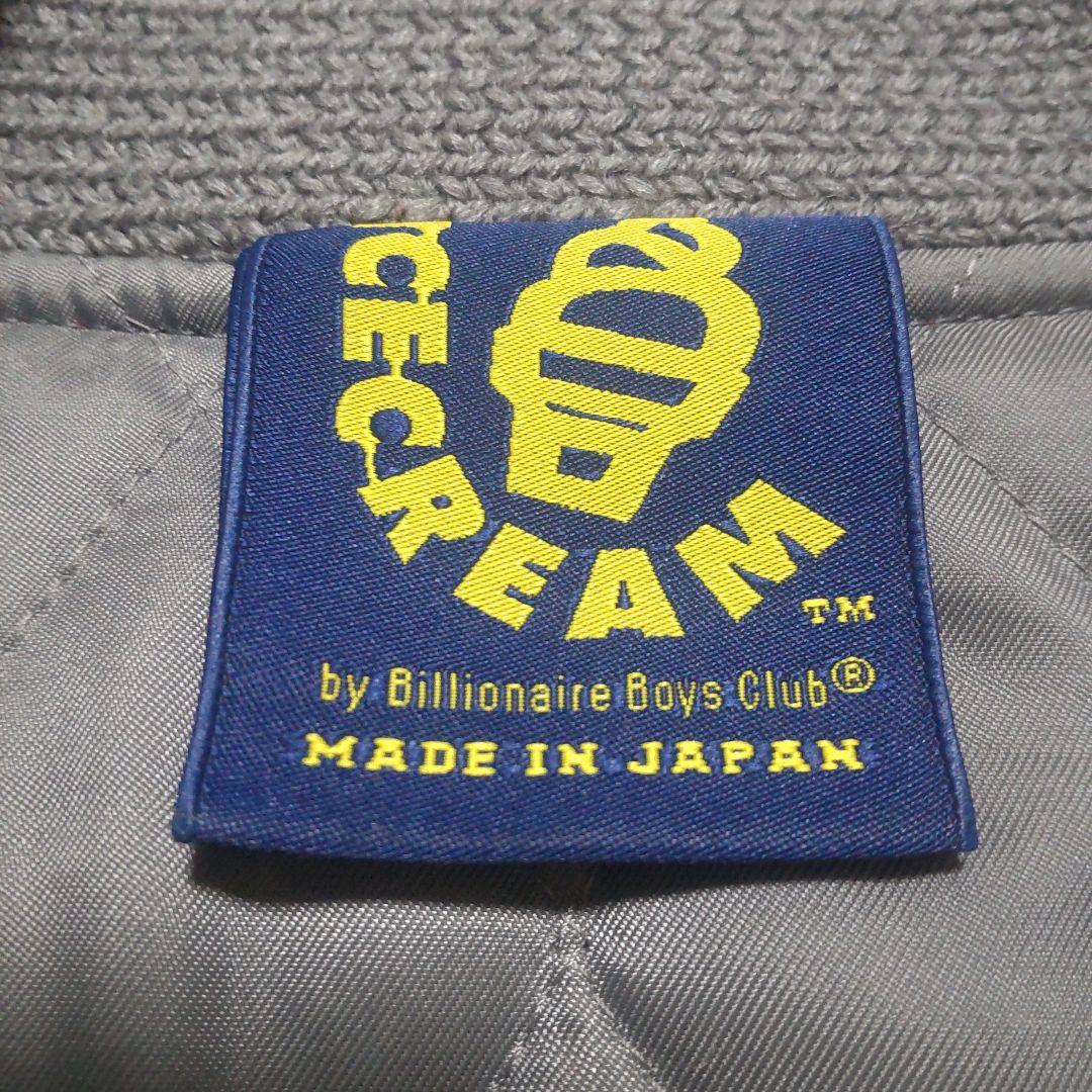 アイスクリーム 襟付きスタジャン ブランド ロゴ モンロー ワッペン ジャケット