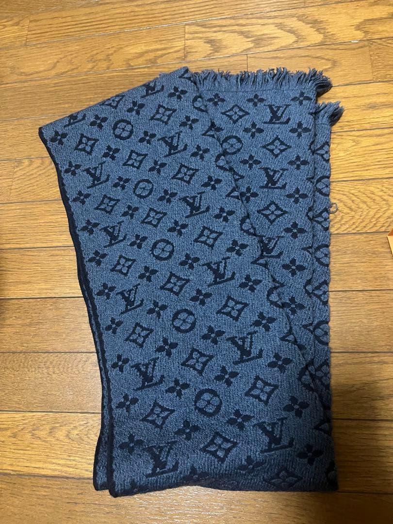 ルイヴィトン マフラー クラッシック ブルーマリーヌ モノグラム