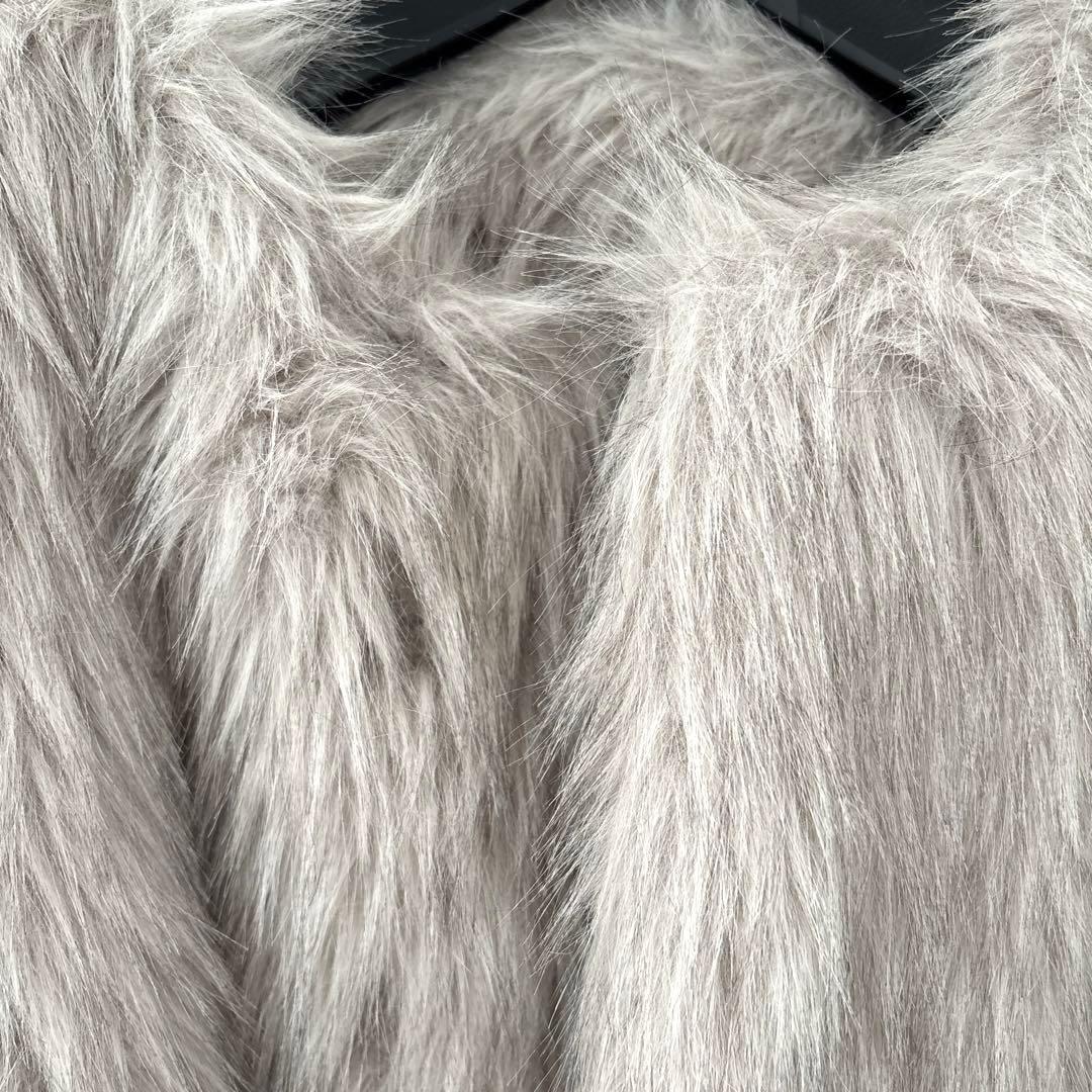 DIANTE PREMIUM ECO FUR JACKET グレー系 FREE