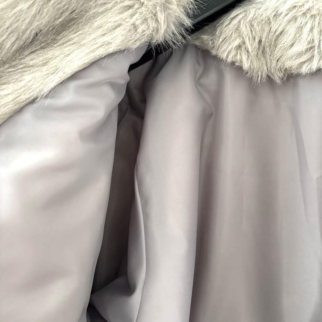 DIANTE PREMIUM ECO FUR JACKET グレー系 FREE