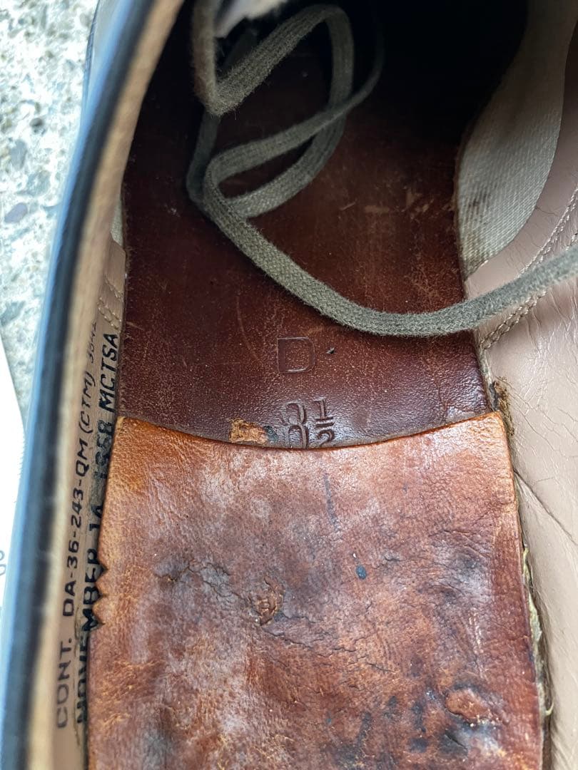 1950s US NAVY us 8.5D (US サービスシューズ ミリタリー