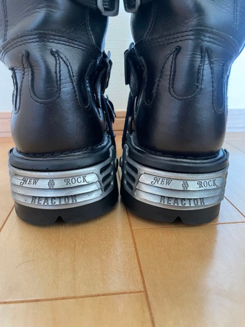 【完品】NEWROCK ファイヤーパターンブーツ サイズ42