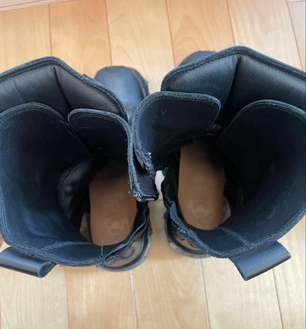 【完品】NEWROCK ファイヤーパターンブーツ サイズ42