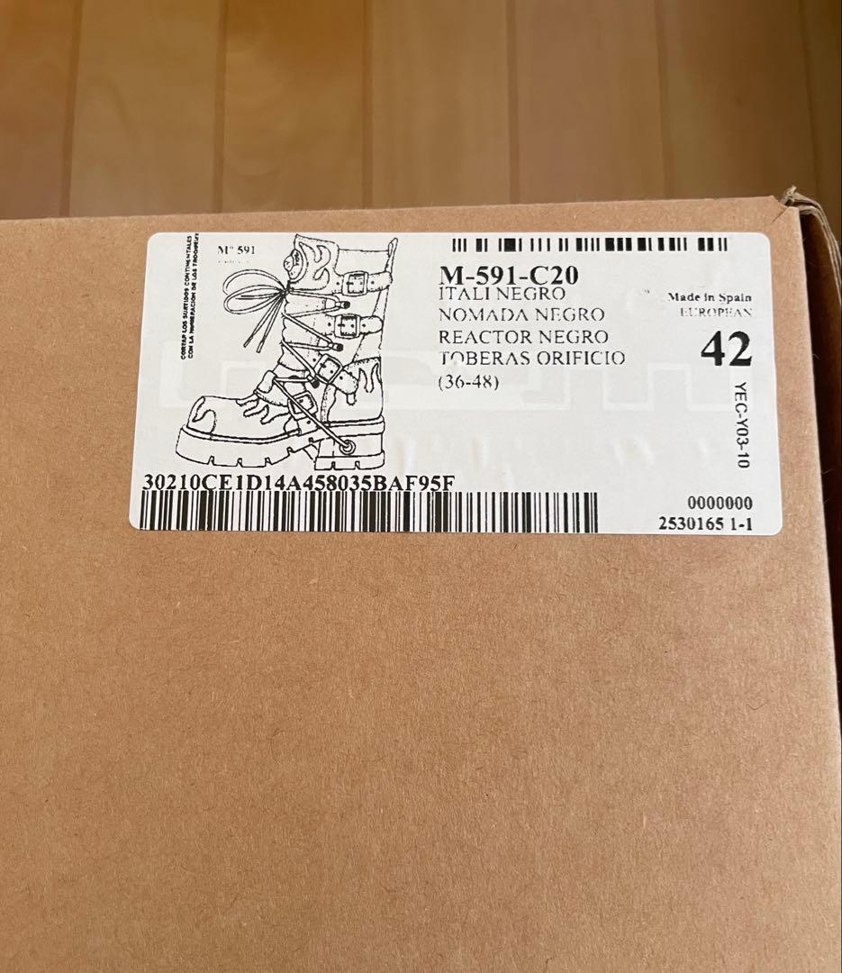 【完品】NEWROCK ファイヤーパターンブーツ サイズ42