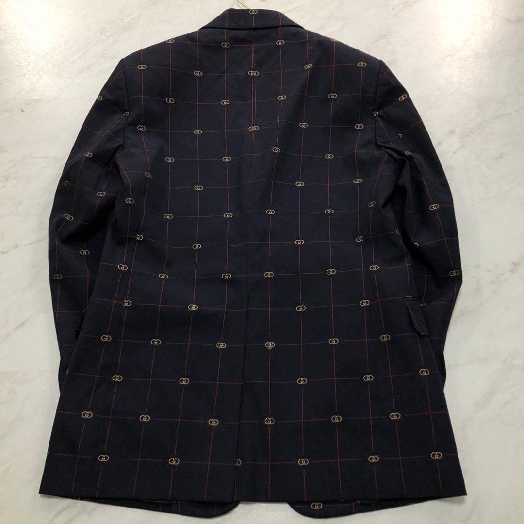現行✨GUCCI グッチ インターロッキングGG チェックジャガード スーツ