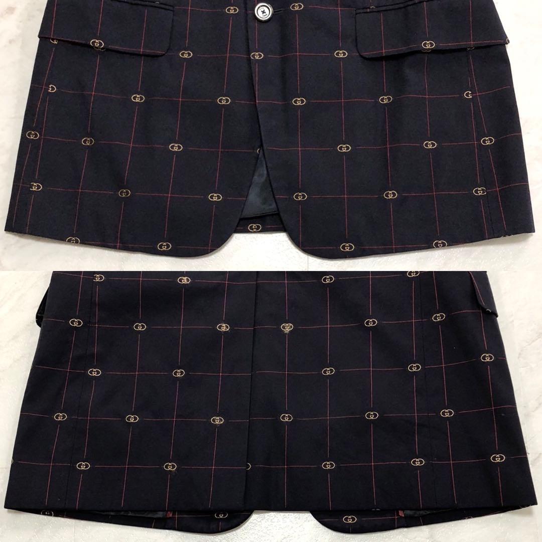 現行✨GUCCI グッチ インターロッキングGG チェックジャガード スーツ