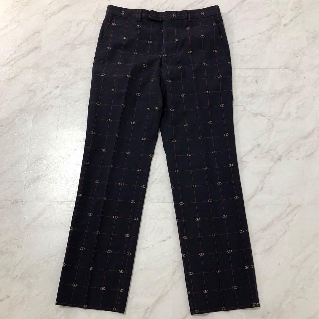 現行✨GUCCI グッチ インターロッキングGG チェックジャガード スーツ