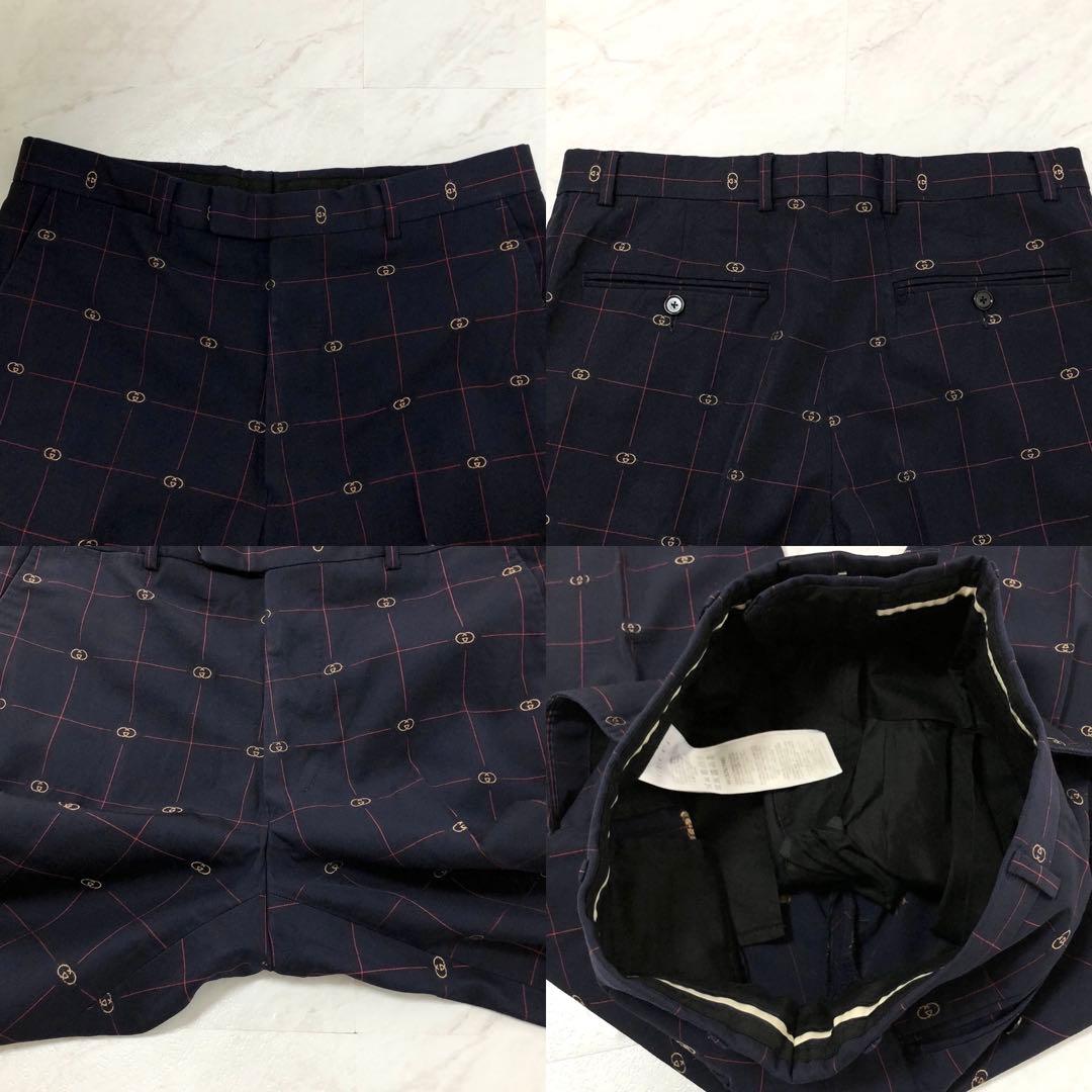 現行✨GUCCI グッチ インターロッキングGG チェックジャガード スーツ