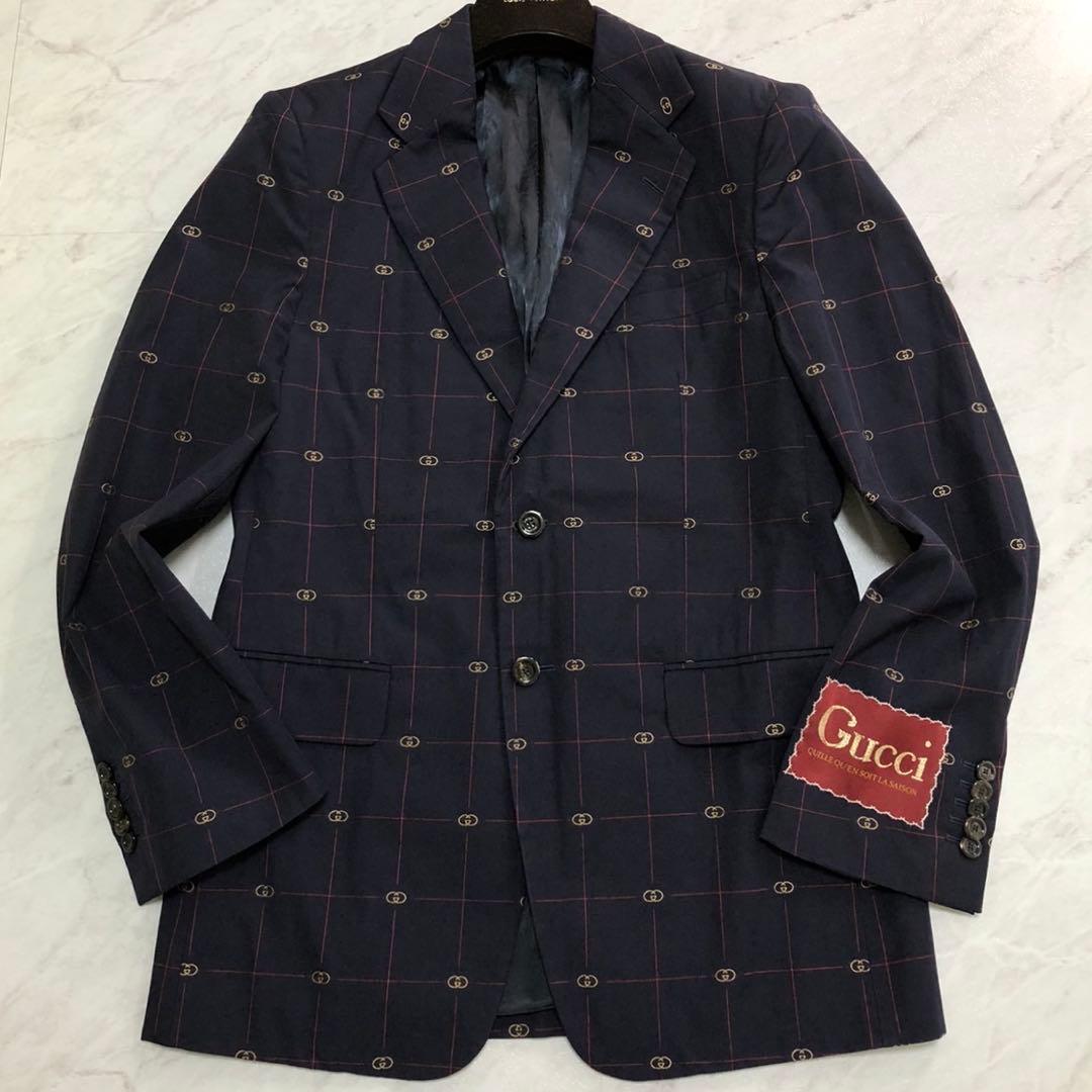 現行✨GUCCI グッチ インターロッキングGG チェックジャガード スーツ