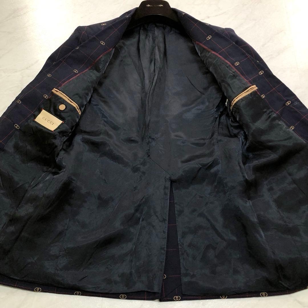 現行✨GUCCI グッチ インターロッキングGG チェックジャガード スーツ