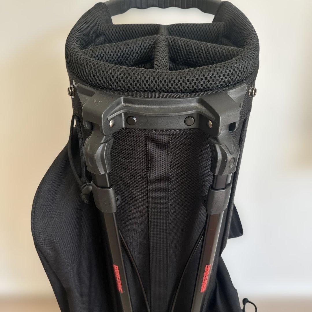 超美品　BRIEFING ゴルフバッグ 黒 スタンド付き