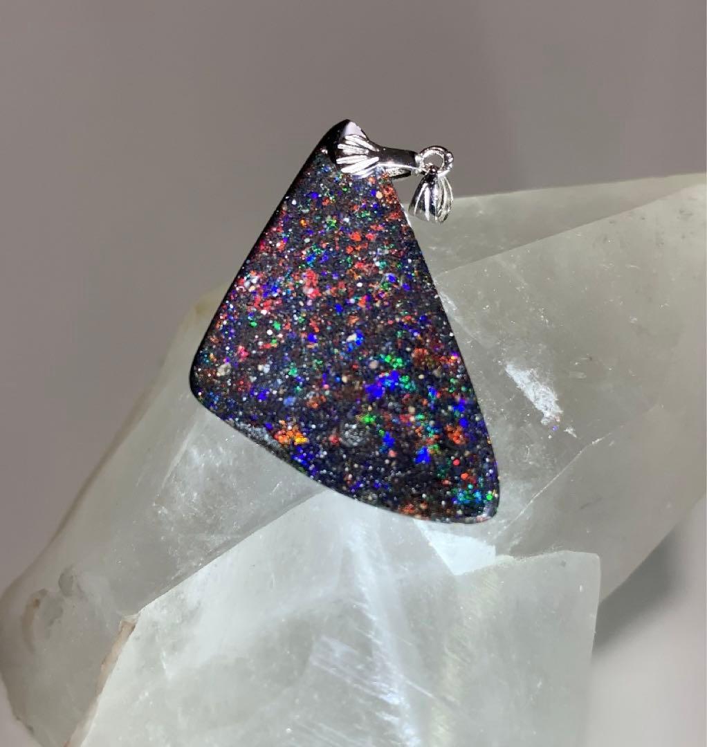 ★ジャスパー★ ★激レア★ ブラックマトリックスオパール　ペンダントトップ