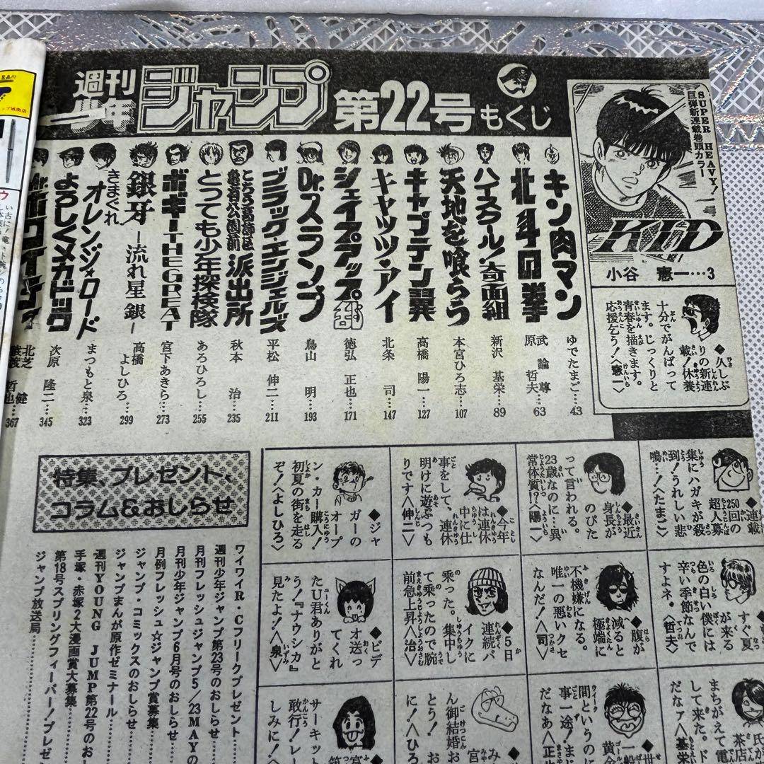週刊少年ジャンプ 1984年5月14日　小谷憲一　KID キャプテン翼　奇面組