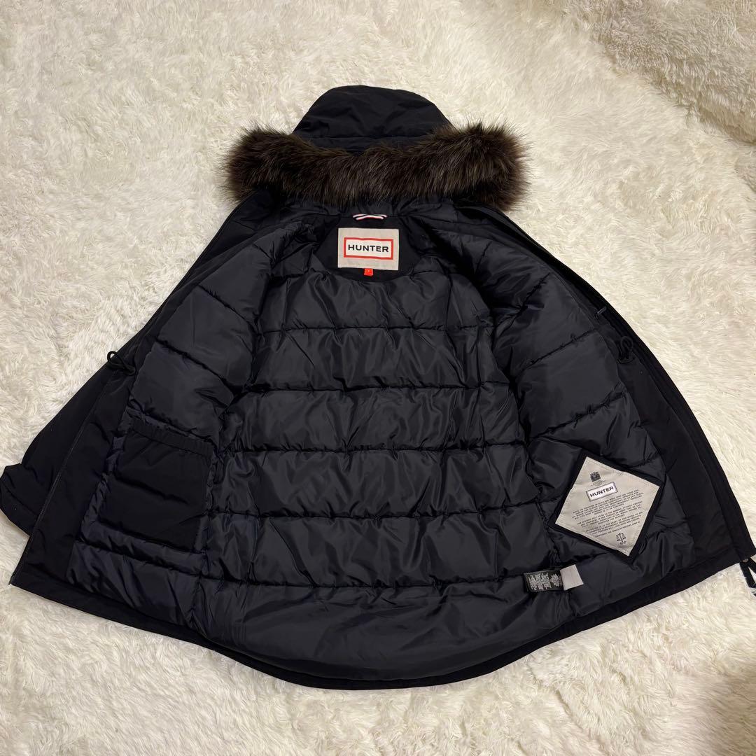 2/1〜2/3値下✨美品⭐︎HUNTER ロングダウンジャケット　ブラック