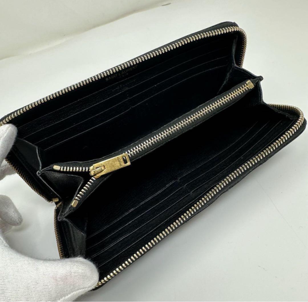YSL ブラック キルティング 長財布