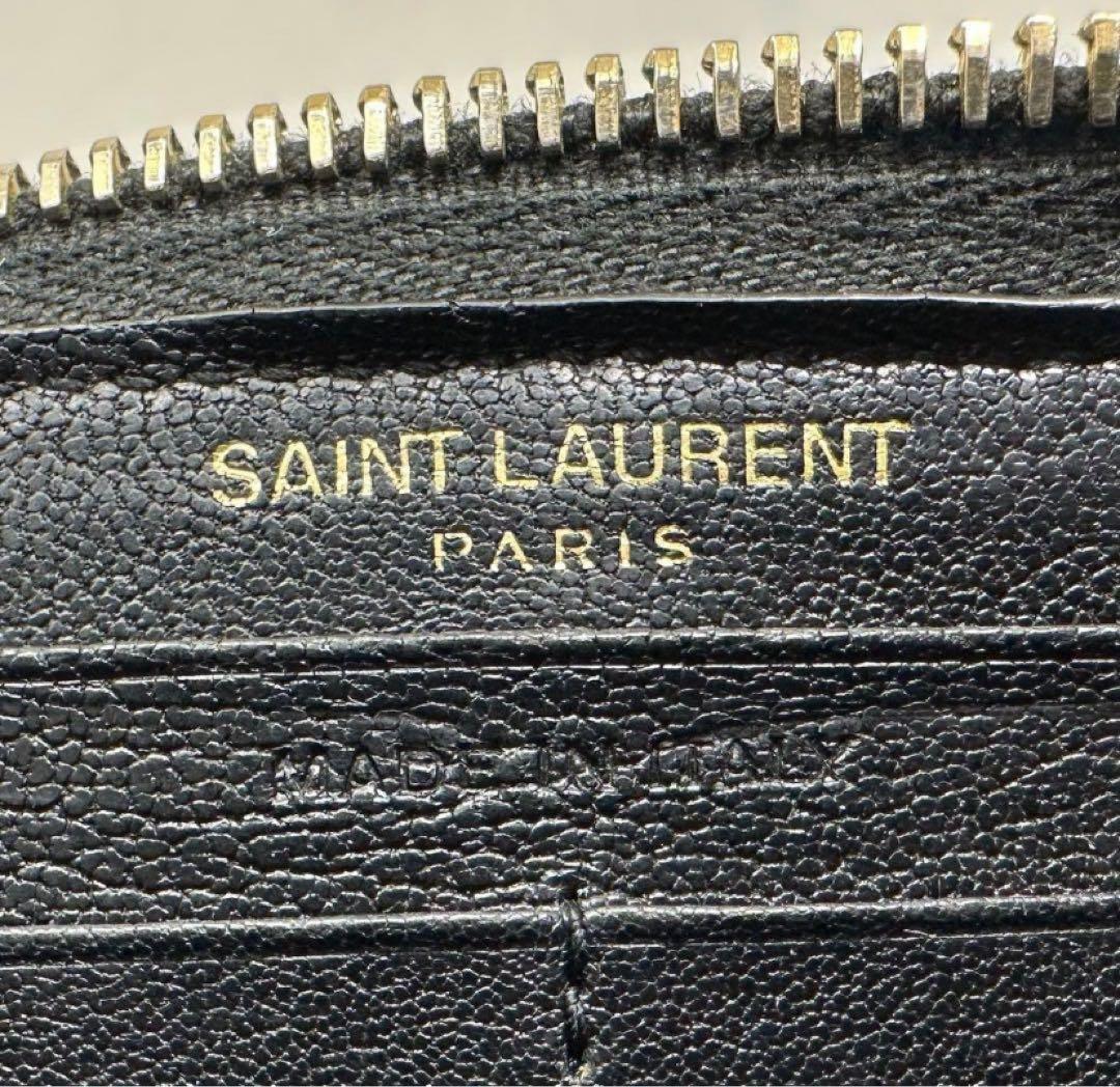 YSL ブラック キルティング 長財布