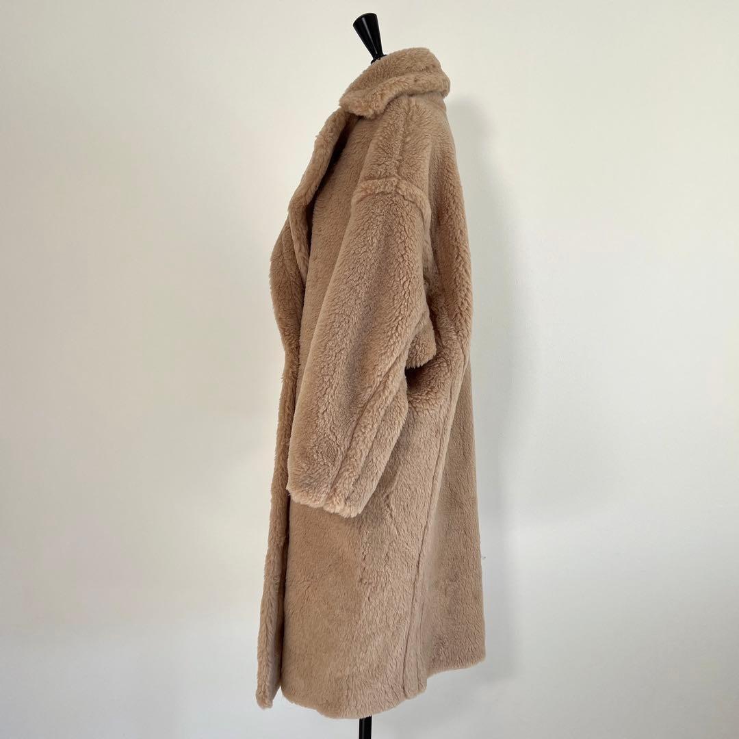 新型最新作❗️ベアロングコート テディコート ミルクティーベージュ