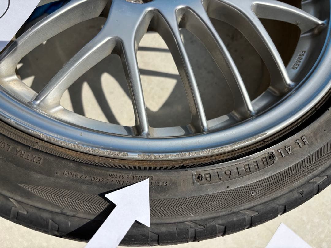 BBS 17インチホイール　1本づつの出品　4本一緒に購入下さい。③