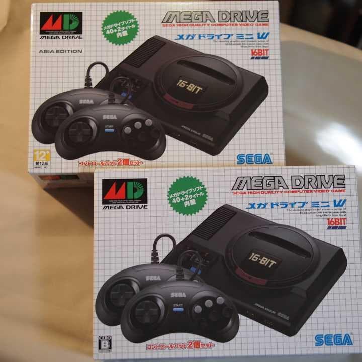 【新品未開封】メガドライブミニW、メガドライブミニWアジア版、メガドラタワーミニ